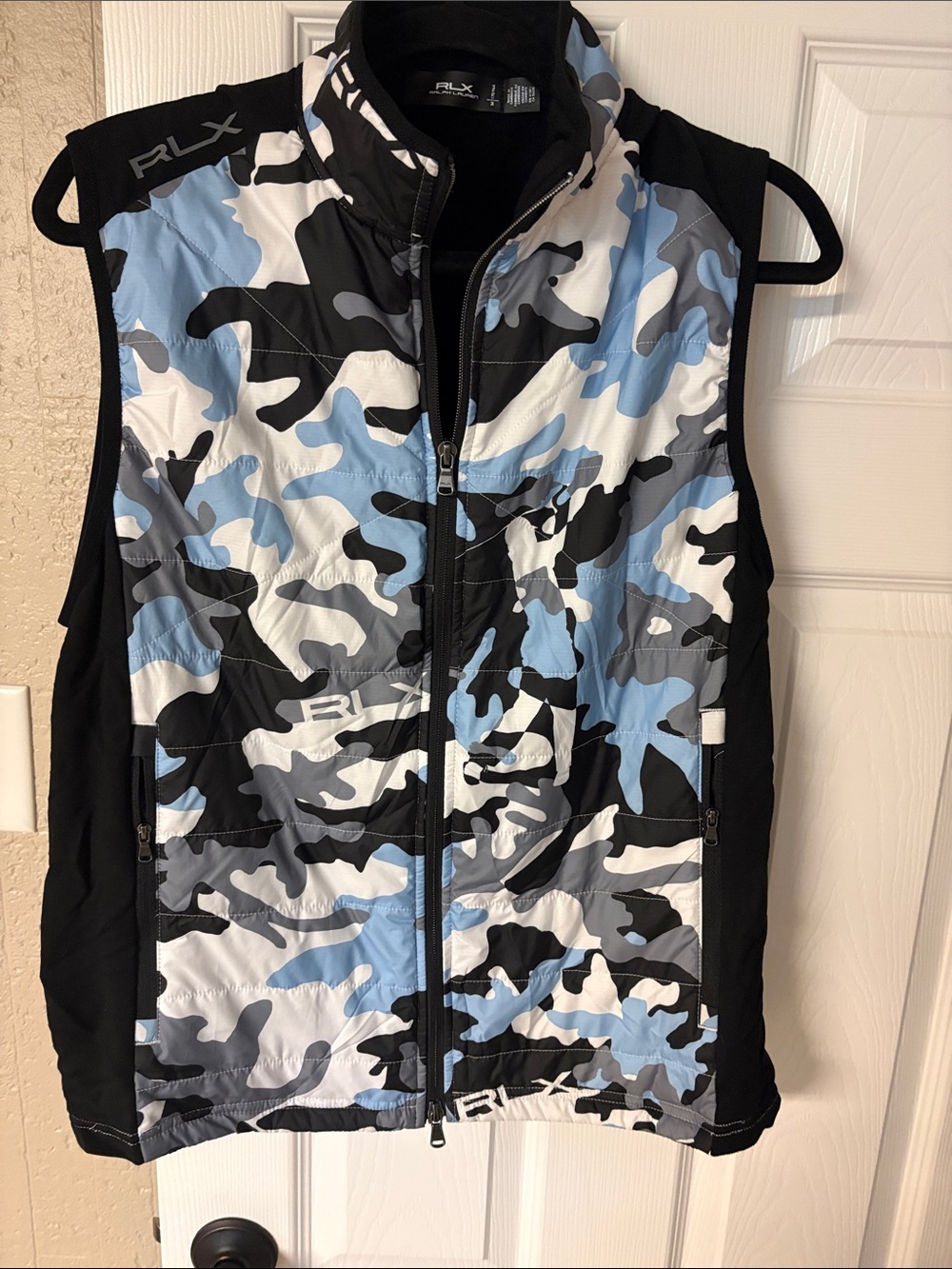 Men's rlx Blue Camo Quilted Vest